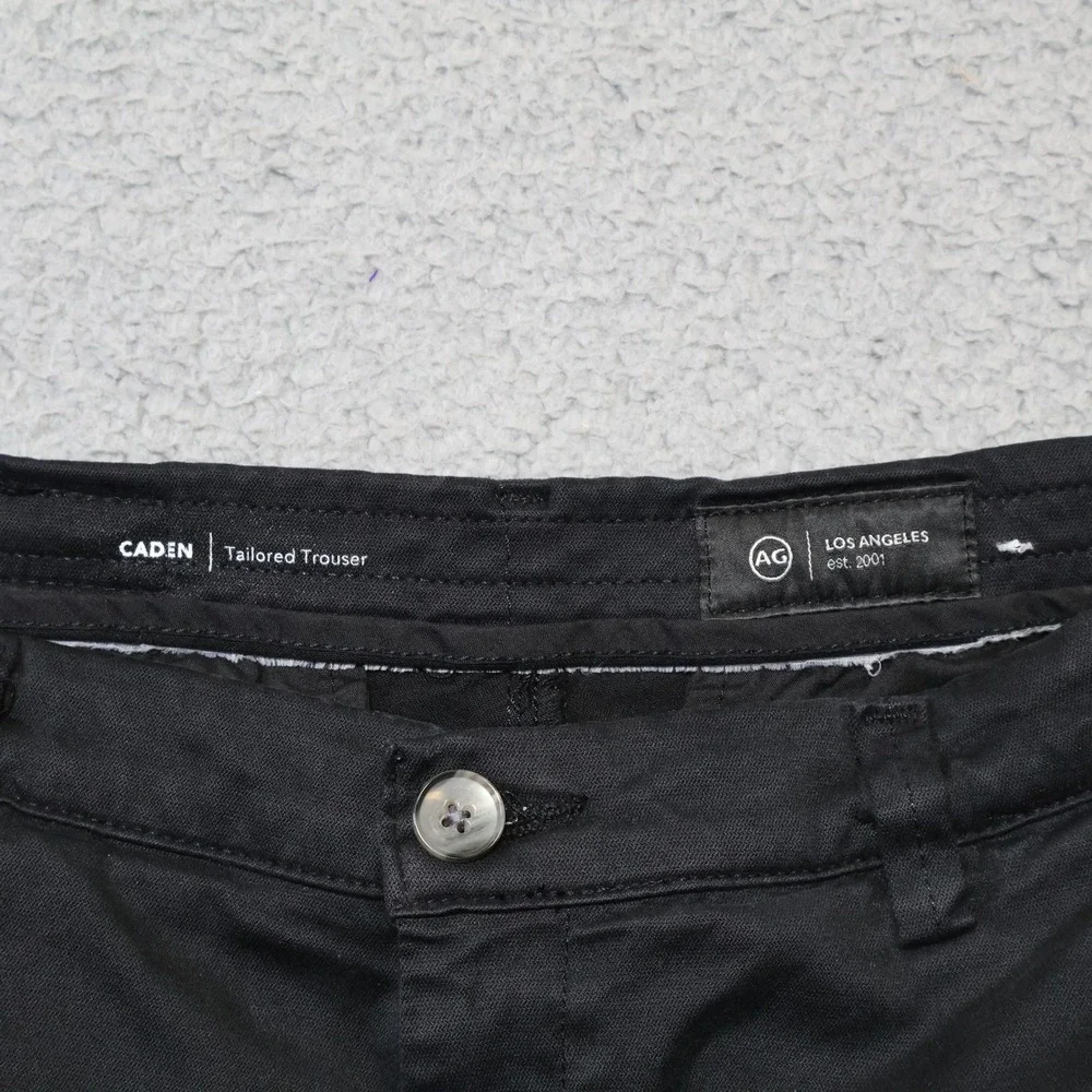 AG Adriano Goldschmied Caden Tailored Trouser Black Pants Mens 33x25.5